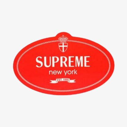 Supreme Sticker 'Crest' Red (FW24) Skateboard Vinyl Decal Graphic Artwork for Unisex Adult Mens Womens Kids GS Youth Hypebeast Skateboard Vinyl Decal Graphic Artwork for Unisex Adult Mens Womens Kids GS Youth Hypebeast - AVBL MRKT (1)