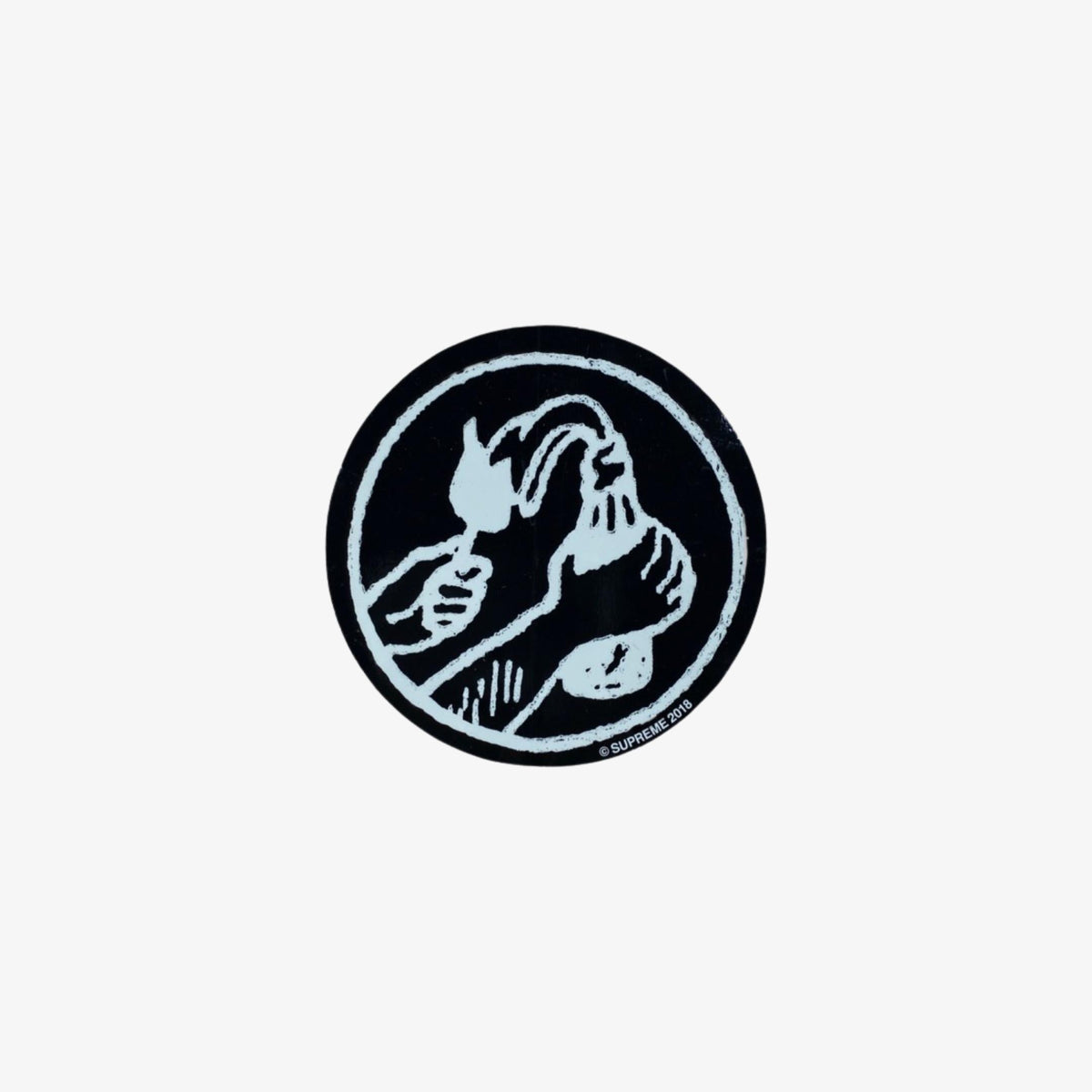 Supreme Sticker 'Molotov Cocktail' Black (SS18) - AVBL MRKT (1)
