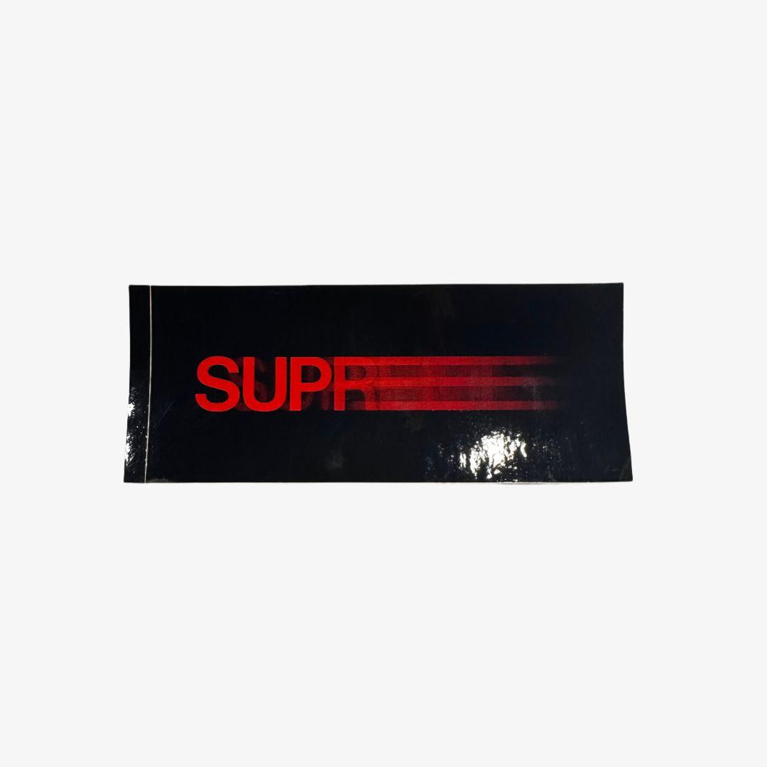 Supreme Sticker 'Motion Blur' Black / Red (SS20) Skateboard Vinyl Decal Graphic Artwork for Unisex Adult Mens Womens Kids GS Youth Hypebeast - AVBL MRKT (1)