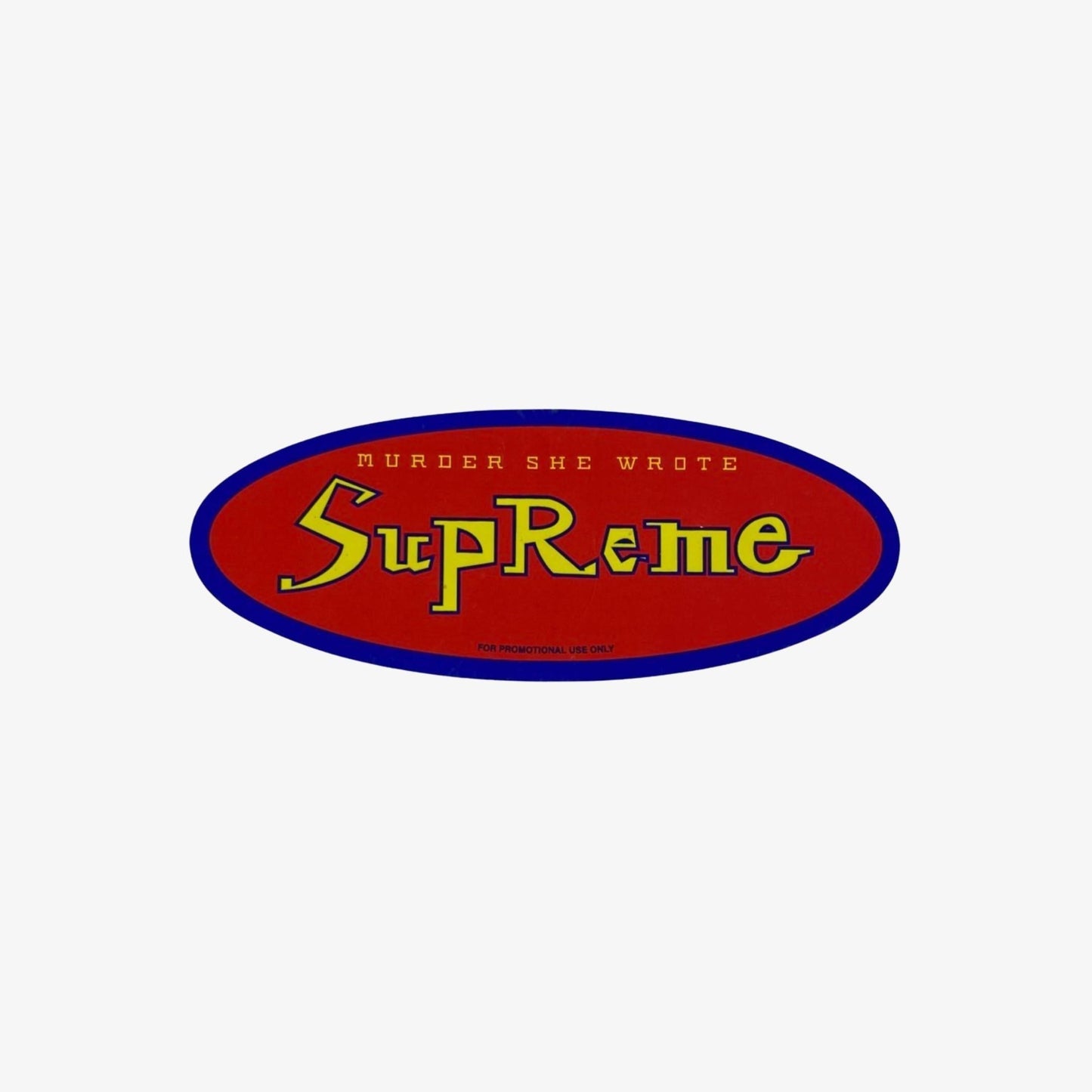 Supreme Sticker 'Murd*r She Wrote' Red (FW14) Skateboard Vinyl Decal Graphic Artwork for Unisex Adult Mens Womens Kids GS Youth Hypebeast Skateboard Vinyl Decal Graphic Artwork for Unisex Adult Mens Womens Kids GS Youth Hypebeast - AVBL MRKT (1)