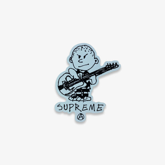 Supreme Sticker 'Rocker / Charlie Brown' White / Black (FW21) [480588195105-D769] Skateboard Vinyl Decal Graphic Artwork for Unisex Adult Mens Womens Kids GS Youth Hypebeast - AVBL MRKT (1)