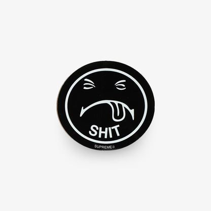 Supreme Sticker 'Sh*t Face' Black (FW17) Skateboard Vinyl Decal Graphic Artwork for Unisex Adult Mens Womens Kids GS Youth Hypebeast - AVBL MRKT (1)