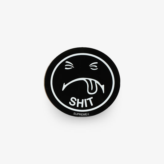 Supreme Sticker 'Sh*t Face' Black (FW17) Skateboard Vinyl Decal Graphic Artwork for Unisex Adult Mens Womens Kids GS Youth Hypebeast - AVBL MRKT (1)