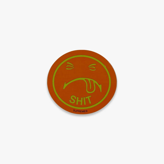 Supreme Sticker 'Sh*t Face' Orange (FW17) - AVBL MRKT (1)