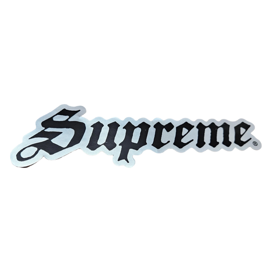 Supreme Sticker 'Speed Logo' Silver / Black (SS26) - AVBL MRKT (1)