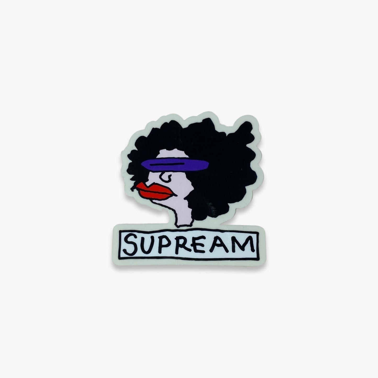 Supreme Sticker 'Supream Gonz Head' Black (FW17) Skateboard Vinyl Decal Graphic Artwork for Unisex Adult Mens Womens Kids GS Youth Hypebeast Skateboard Vinyl Decal Graphic Artwork for Unisex Adult Mens Womens Kids GS Youth Hypebeast - AVBL MRKT (1)