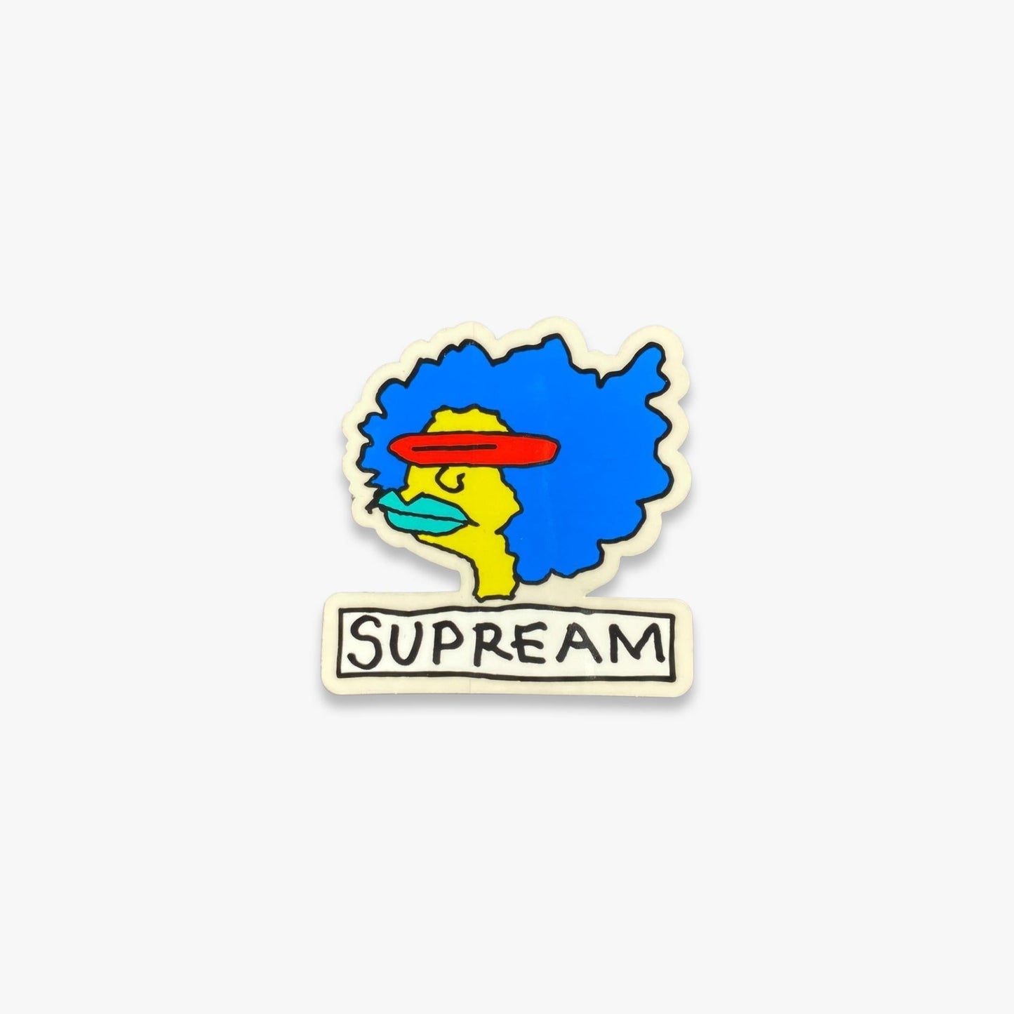 Supreme Sticker 'Supream Gonz Head' Blue (FW17) Skateboard Vinyl Decal Graphic Artwork for Unisex Adult Mens Womens Kids GS Youth Hypebeast Skateboard Vinyl Decal Graphic Artwork for Unisex Adult Mens Womens Kids GS Youth Hypebeast - AVBL MRKT (1)