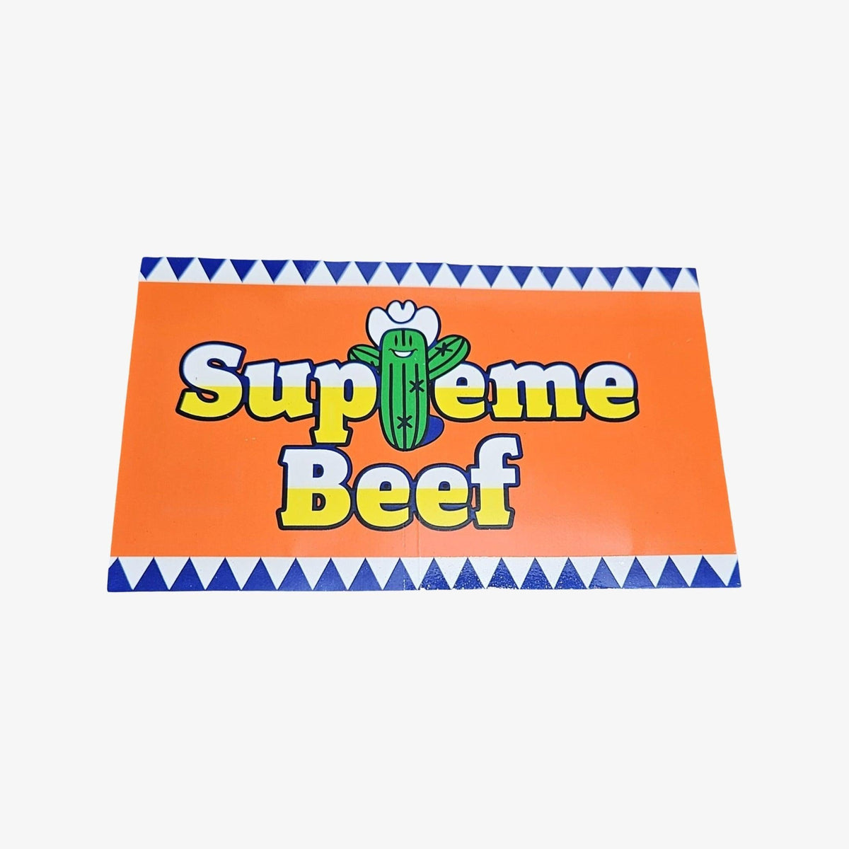 Supreme Sticker 'Supreme Beef' Orange (SS25) - AVBL MRKT (1)