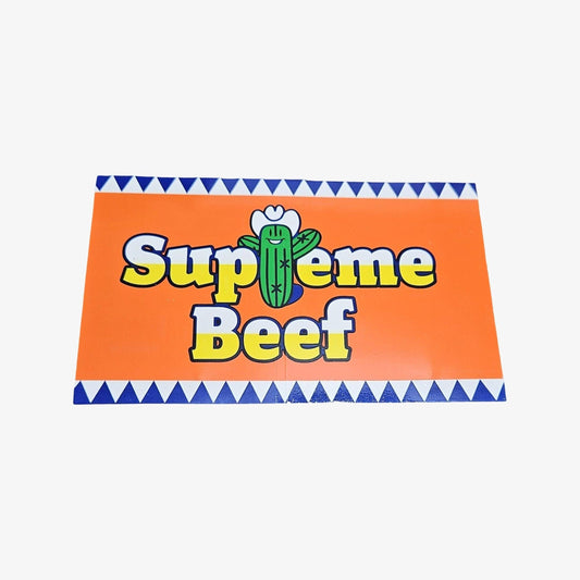 Supreme Sticker 'Supreme Beef' Orange (SS25) - AVBL MRKT (1)