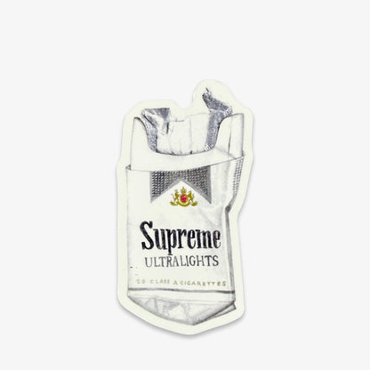 Supreme Sticker 'Trash Ultralights Cigarettes' Ash Grey (SS23) Skateboard Vinyl Decal Graphic Artwork for Unisex Adult Mens Womens Kids GS Youth Hypebeast Skateboard Vinyl Decal Graphic Artwork for Unisex Adult Mens Womens Kids GS Youth Hypebeast - AVBL MRKT (1)