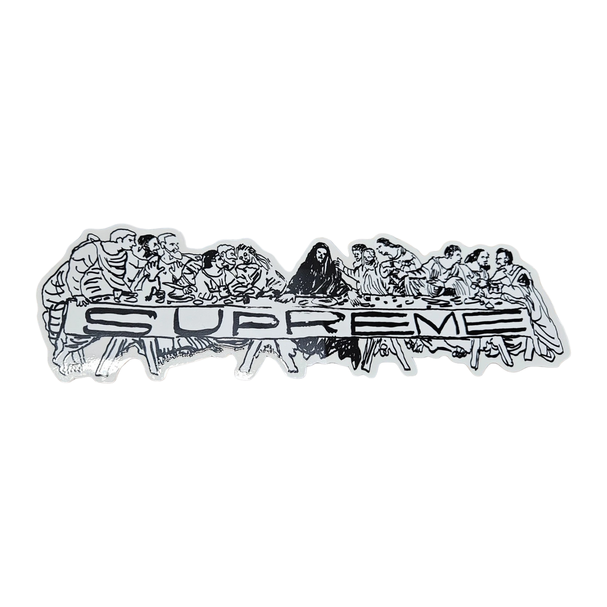 Supreme Sticker x Josh Smith 'Last Supper' White / Black (SS26) - AVBL MRKT (1)