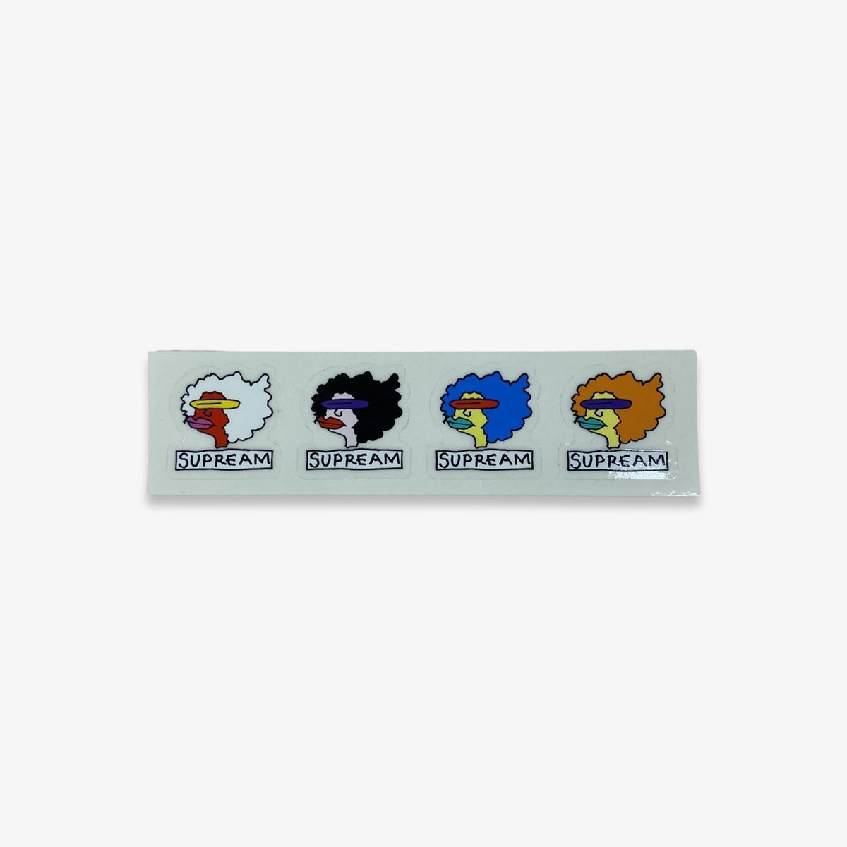 Supreme Sticker x Mark Gonzales '4 Supream Gonz Head Strip' Multicolor (FW17) - AVBL MRKT (1)