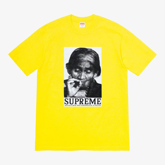 Supreme Tee 'Aguila' Yellow (FW19) [FW19T26-YELLOW] Casual Fashion T-Shirt Top for Unisex Adult Mens Hypebeast - AVBL MRKT (1)