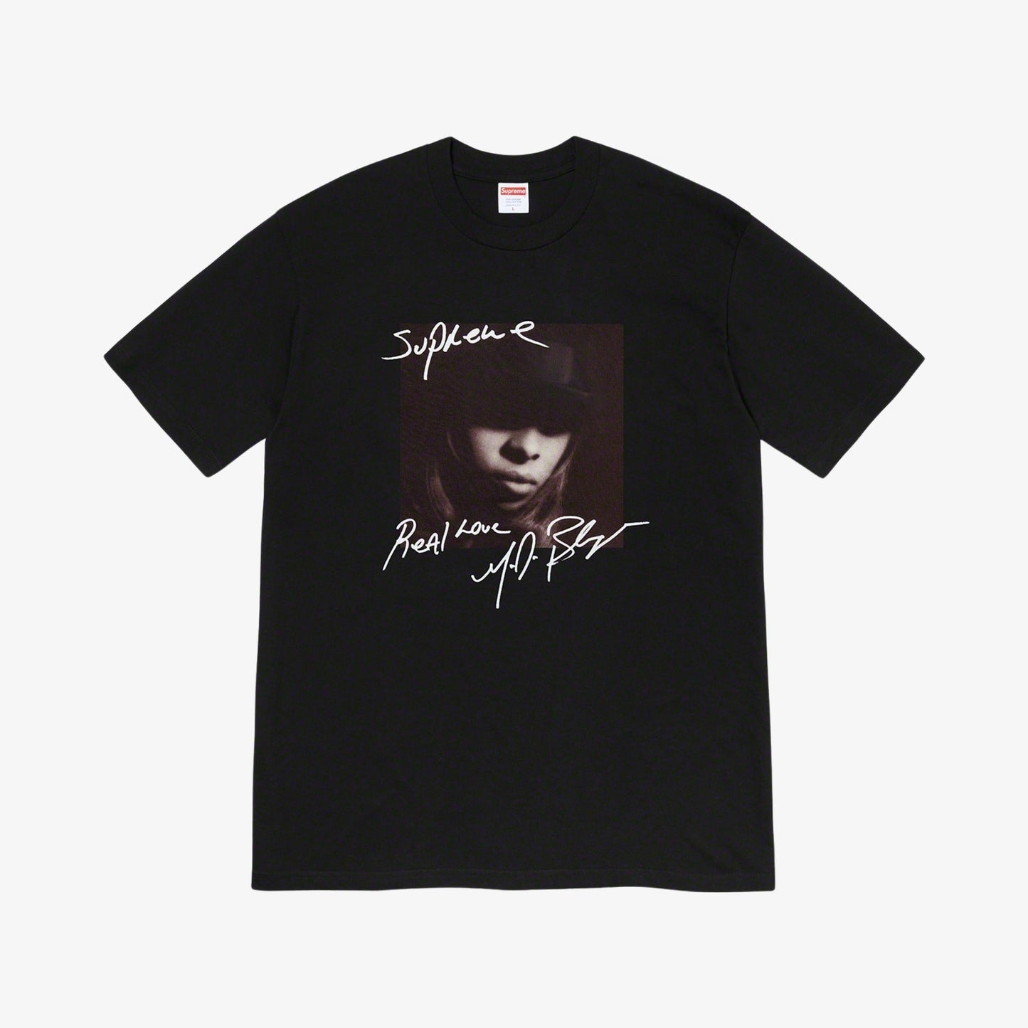 Supreme Tee 'Mary J. Blige' Black (FW19) [FW19T23-BLACK] Casual Fashion T-Shirt Top for Unisex Adult Mens Hypebeast - AVBL MRKT (1)