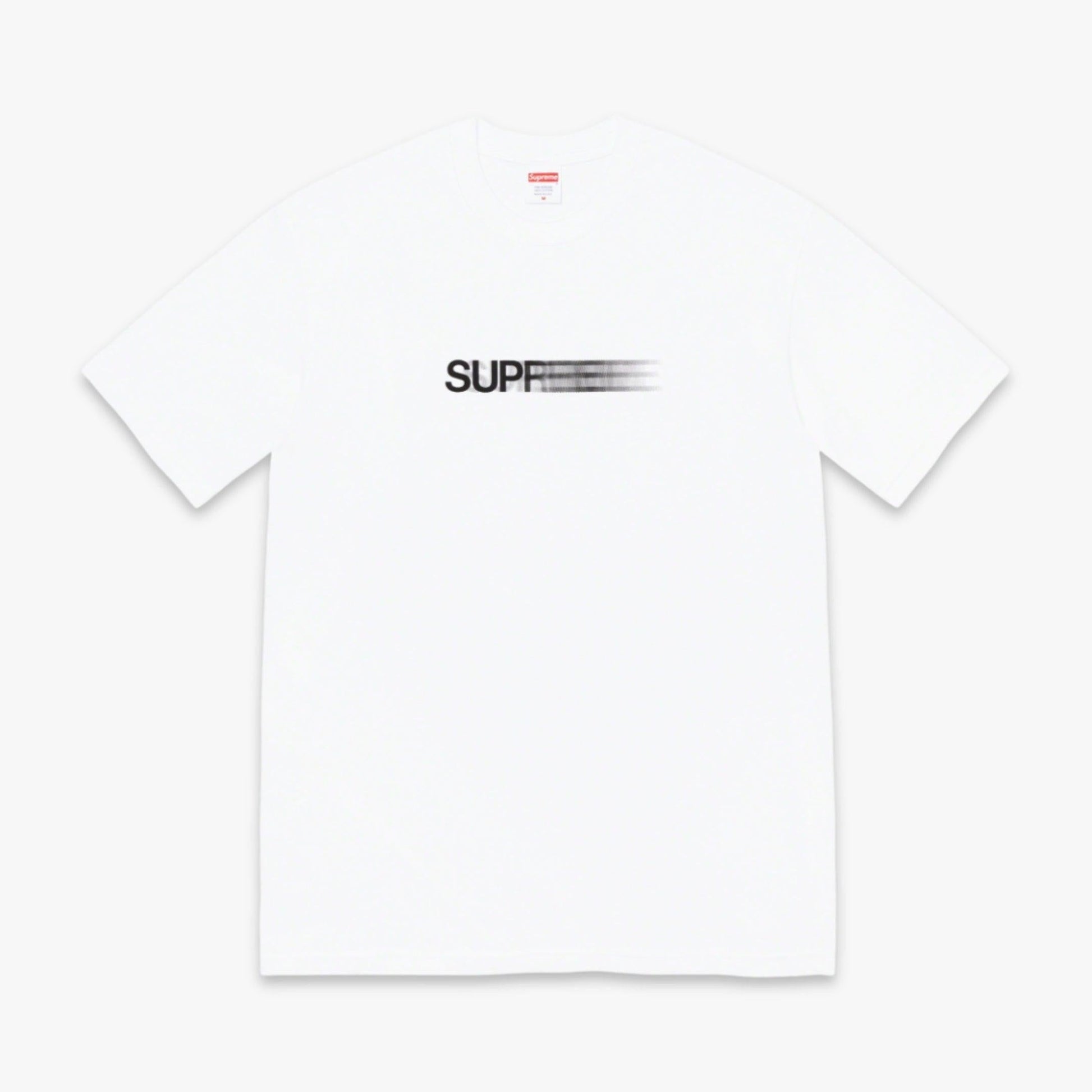 Supreme Tee 'Motion Logo' White (SS23) [SS23T75-WHITE] Casual Fashion T-Shirt Top for Unisex Adult Mens Hypebeast - AVBL MRKT (1)