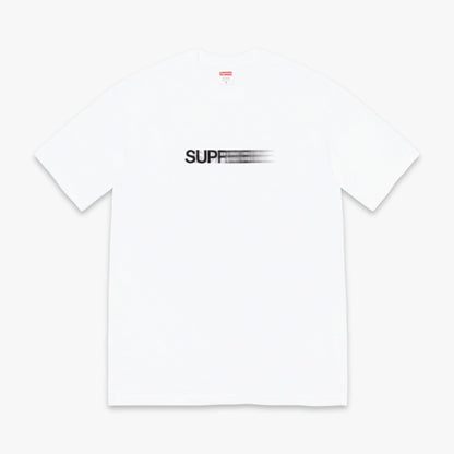 Supreme Tee 'Motion Logo' White (SS23) [SS23T75-WHITE] Casual Fashion T-Shirt Top for Unisex Adult Mens Hypebeast - AVBL MRKT (1)