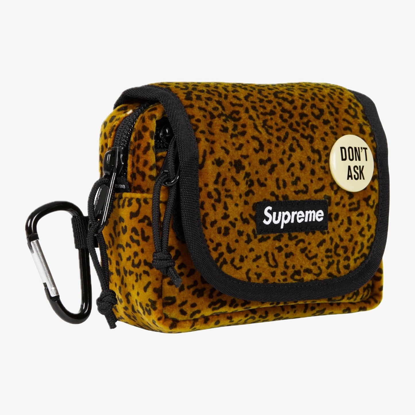 Supreme Velvet Mini Pouch Tan Leopard (FW25) [FW25B10-TAN-LEOPARD] Casual Fashion Belt Bag for Unisex Adult Mens Womens Kids GS Youth Hypebeast - AVBL MRKT (2)