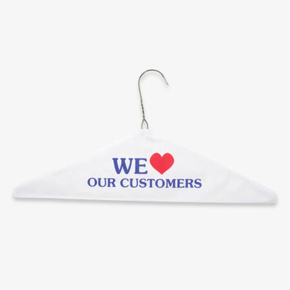 Supreme 'We Love Our Customers' Dry Cleaning Hanger White (FW24) - AVBL MRKT (2)