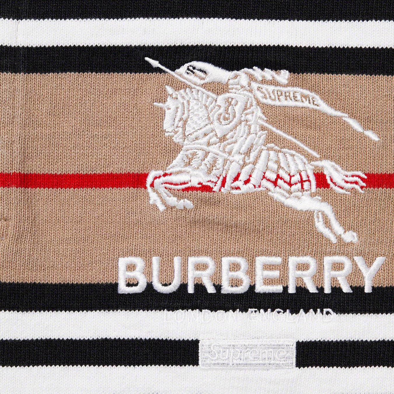 Supreme x Burberry Rugby Beige (SS22) [SS22KN12-BEIGE] Casual Fashion Polo Top for Unisex Adult Mens Hypebeast - AVBL MRKT (2)