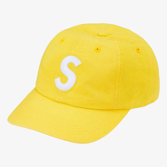 Supreme x CORDURA Denim 6-Panel Adjustable Cap 'S Logo' Yellow (SS25) [SS25H90-YELLOW] Casual Fashion Dad Hat for Unisex Adult Mens Womens Kids GS Youth Hypebeast - AVBL MRKT (1)