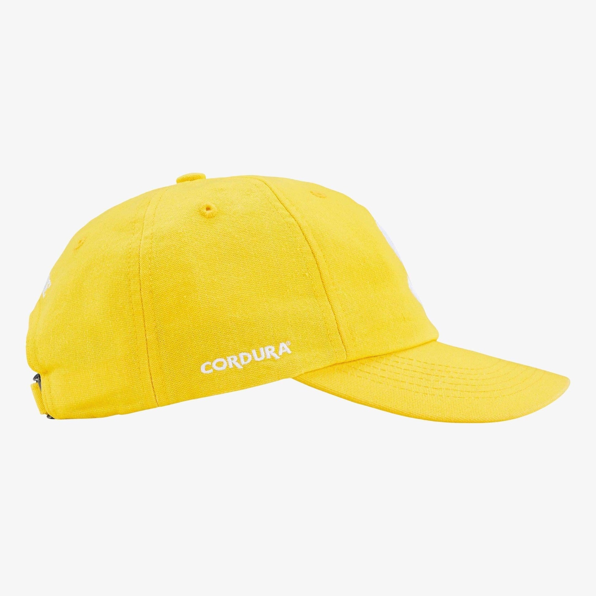 Supreme x CORDURA Denim 6-Panel Adjustable Cap 'S Logo' Yellow (SS25) [SS25H90-YELLOW] Casual Fashion Dad Hat for Unisex Adult Mens Womens Kids GS Youth Hypebeast - AVBL MRKT (2)