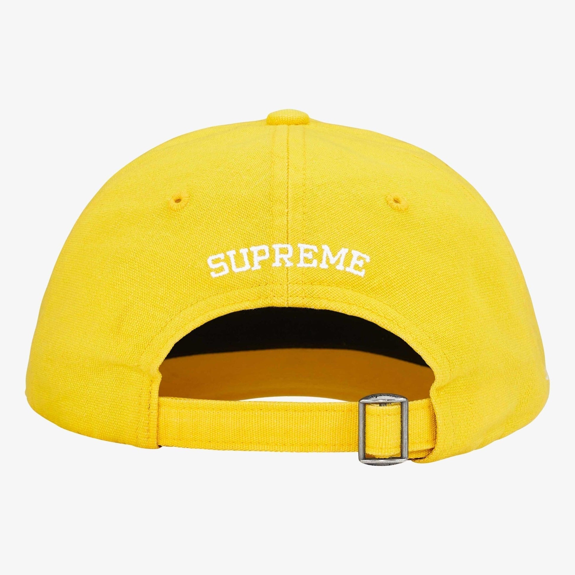 Supreme x CORDURA Denim 6-Panel Adjustable Cap 'S Logo' Yellow (SS25) [SS25H90-YELLOW] Casual Fashion Dad Hat for Unisex Adult Mens Womens Kids GS Youth Hypebeast - AVBL MRKT (4)