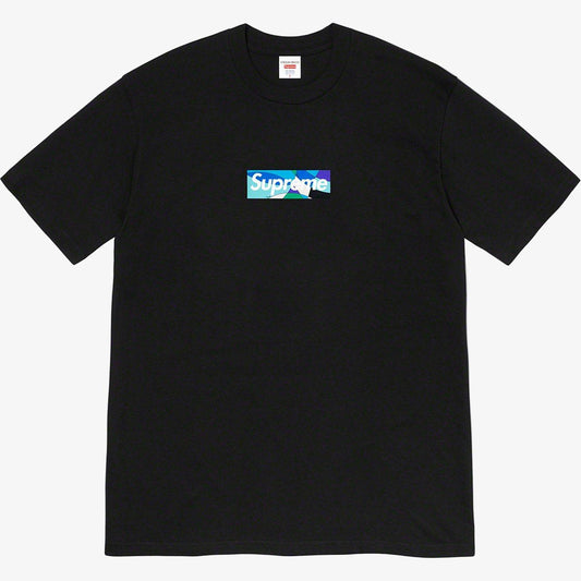 Supreme x Emilio Pucci Tee 'Box Logo' Black / Blue (SS21) [SS21T4-BLACK-BLUE] Casual Fashion T-Shirt Top for Unisex Adult Mens Hypebeast - AVBL MRKT (1)