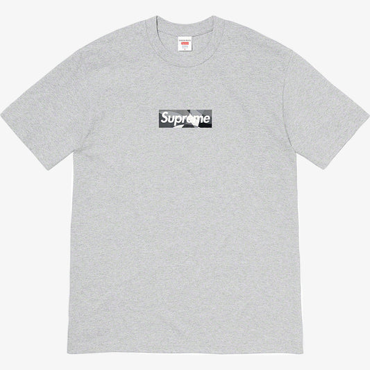 Supreme x Emilio Pucci Tee 'Box Logo' Heather Grey / Black (SS21) [SS21T4-HEATHER-GREY-BLACK] Casual Fashion T-Shirt Top for Unisex Adult Mens Hypebeast - AVBL MRKT (1)