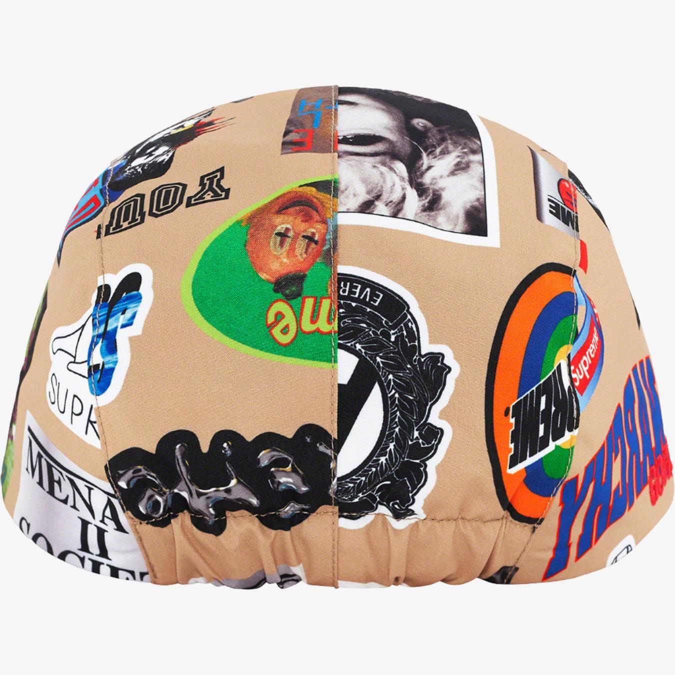 Supreme x GORE-TEX 'Stickers' Long Bill Camp Cap Tan / Multicolor (SS21) [SS21H21-TAN-STICKERS] Casual Fashion Dad Hat for Unisex Adult Mens Womens Kids GS Youth Hypebeast - AVBL MRKT (4)