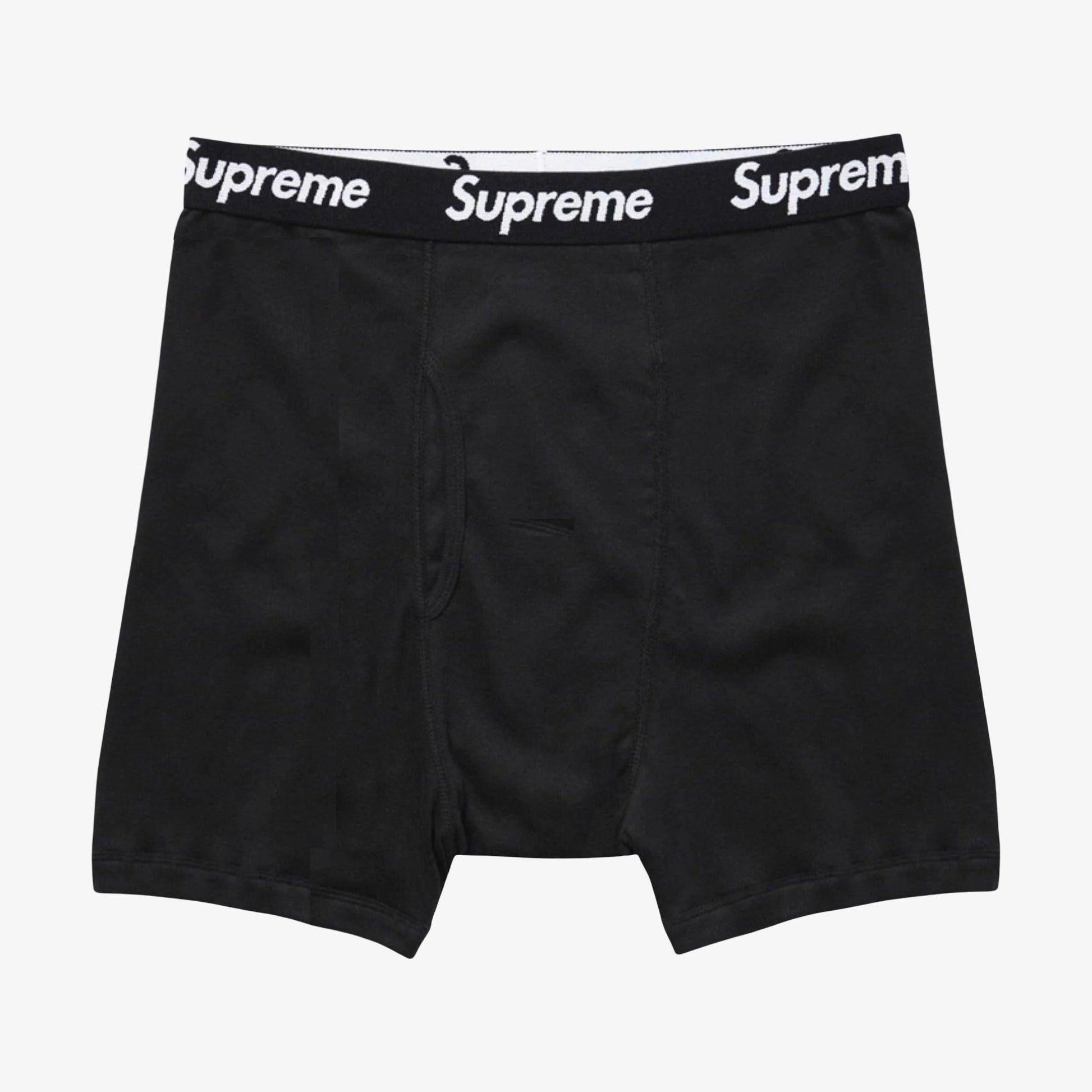 Supreme x Hanes Boxer Brief (1 Single Boxer Brief) Black Casual Fashion Underwear for Unisex Adult Mens Womens Kids GS Youth Hypebeast - AVBL MRKT (1)