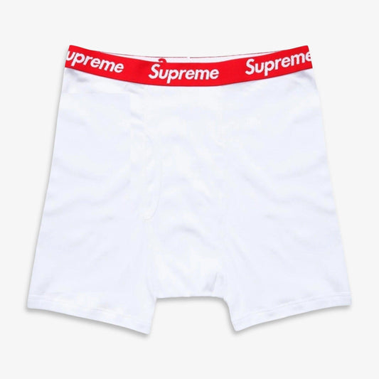 Supreme x Hanes Boxer Brief (1 Single Boxer Brief) White Casual Fashion Underwear for Unisex Adult Mens Womens Kids GS Youth Hypebeast - AVBL MRKT (1)