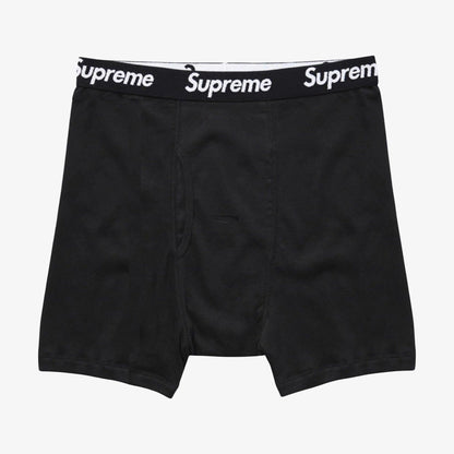 Supreme x Hanes Boxer Brief (1 Single Boxer Brief of Each) Black and White Casual Fashion Underwear for Unisex Adult Mens Womens Kids GS Youth Hypebeast - AVBL MRKT (2)