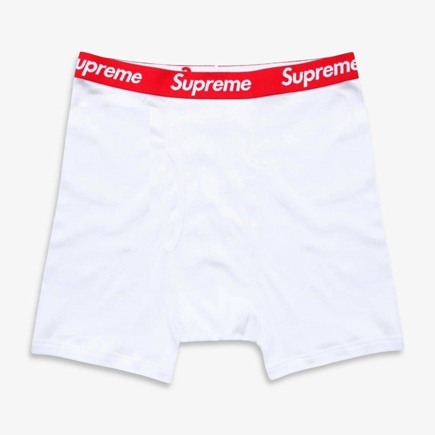 Supreme x Hanes Boxer Brief (1 Single Boxer Brief of Each) White and Heather Grey Casual Fashion Underwear for Unisex Adult Mens Womens Kids GS Youth Hypebeast - AVBL MRKT (2)