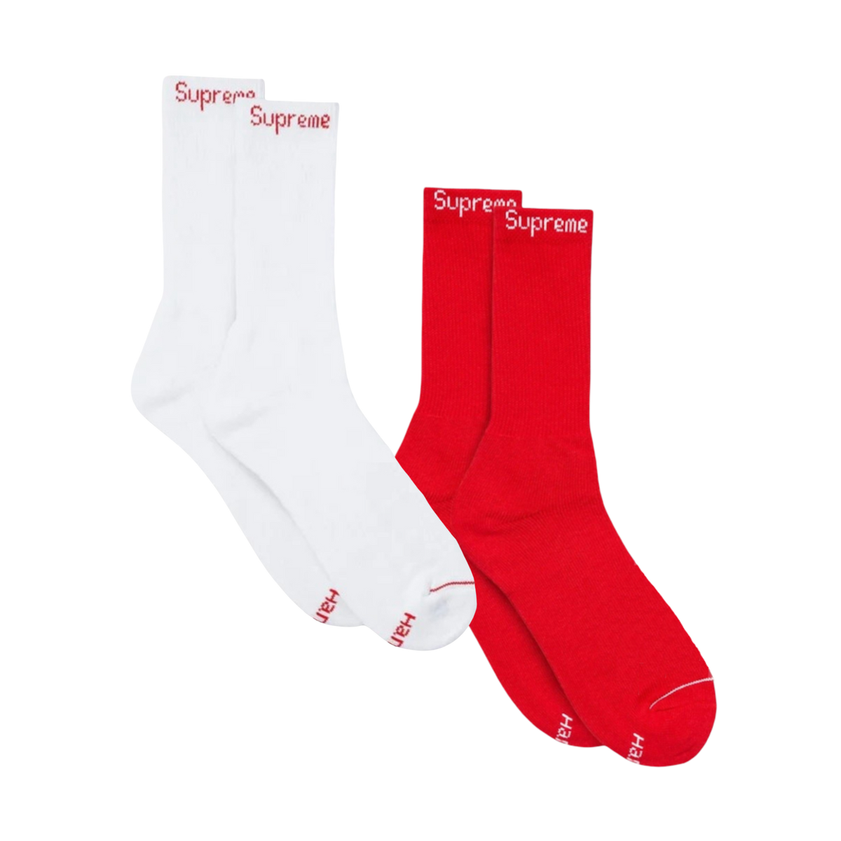 Supreme x Hanes Cushion Crew Socks (1 Single Pair of Socks) - AVBL MRKT (10)