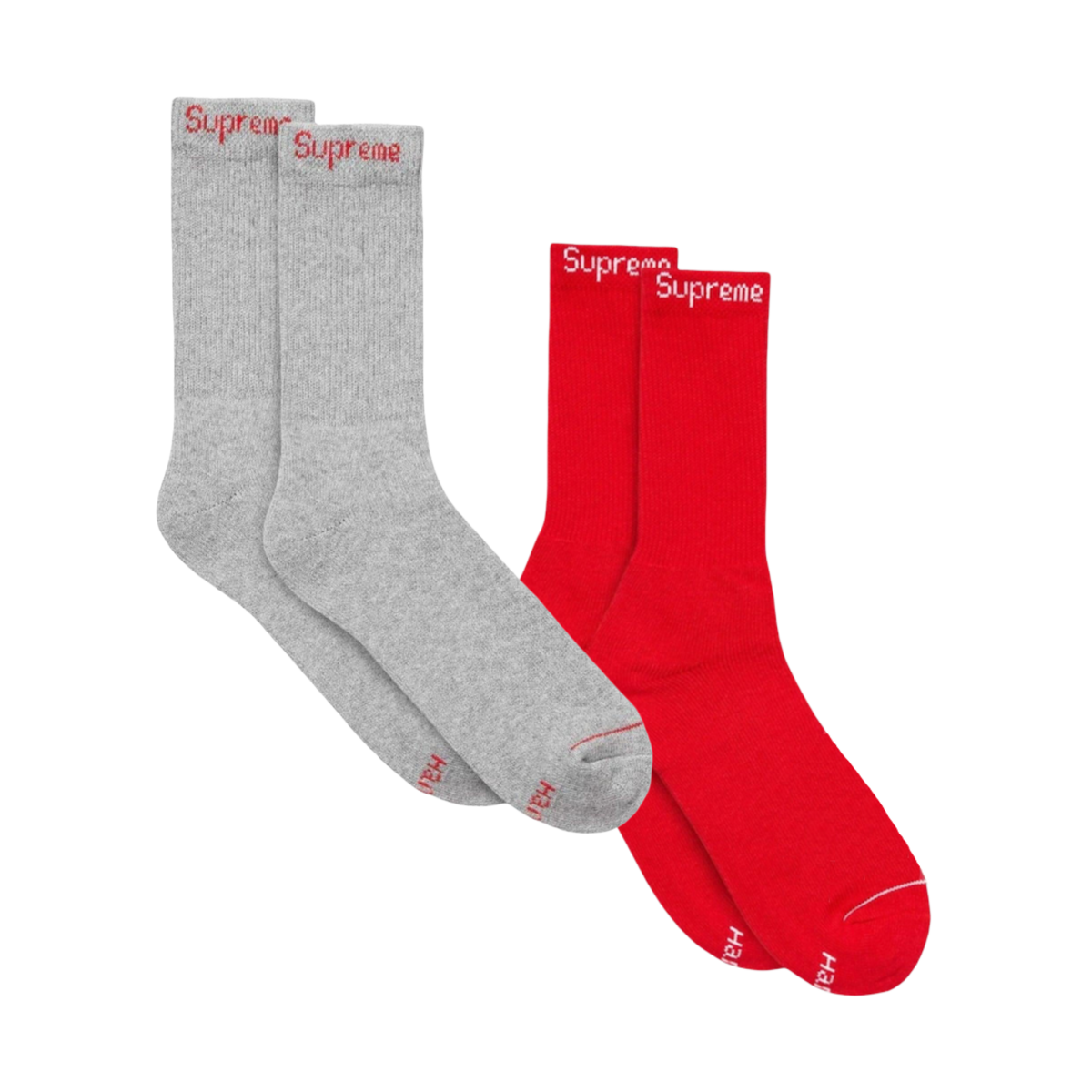 Supreme x Hanes Cushion Crew Socks (1 Single Pair of Socks) - AVBL MRKT (11)