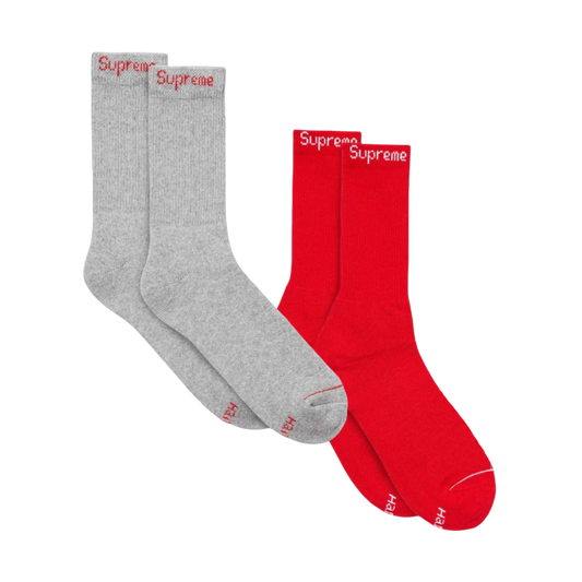 Supreme x Hanes Cushion Crew Socks (1 Single Pair of Socks) - AVBL MRKT (1)