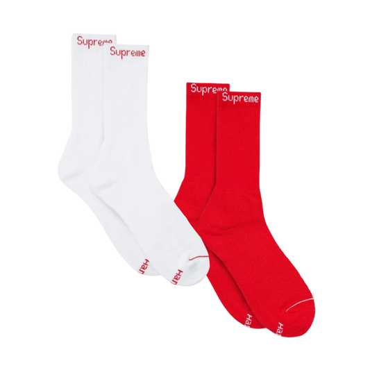 Supreme x Hanes Cushion Crew Socks (1 Single Pair of Socks) - AVBL MRKT (1)