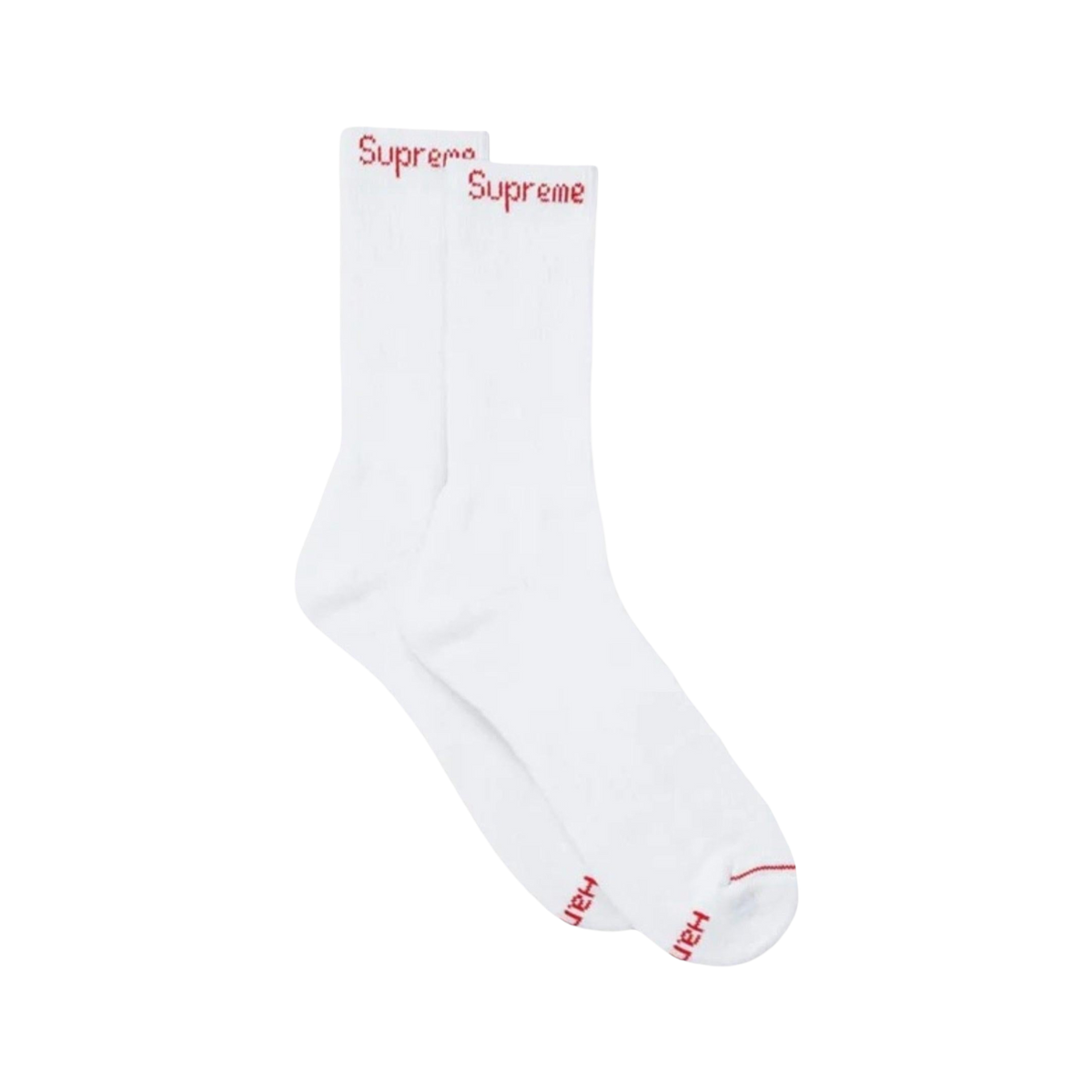 Supreme x Hanes Cushion Crew Socks (1 Single Pair of Socks) - AVBL MRKT (2)