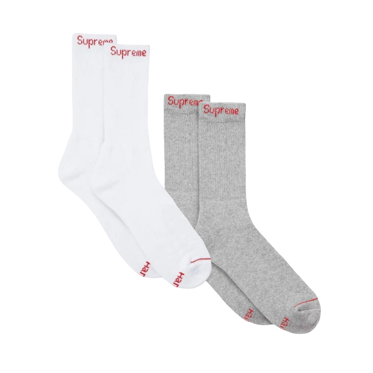 Supreme x Hanes Cushion Crew Socks (1 Single Pair of Socks) - AVBL MRKT (9)