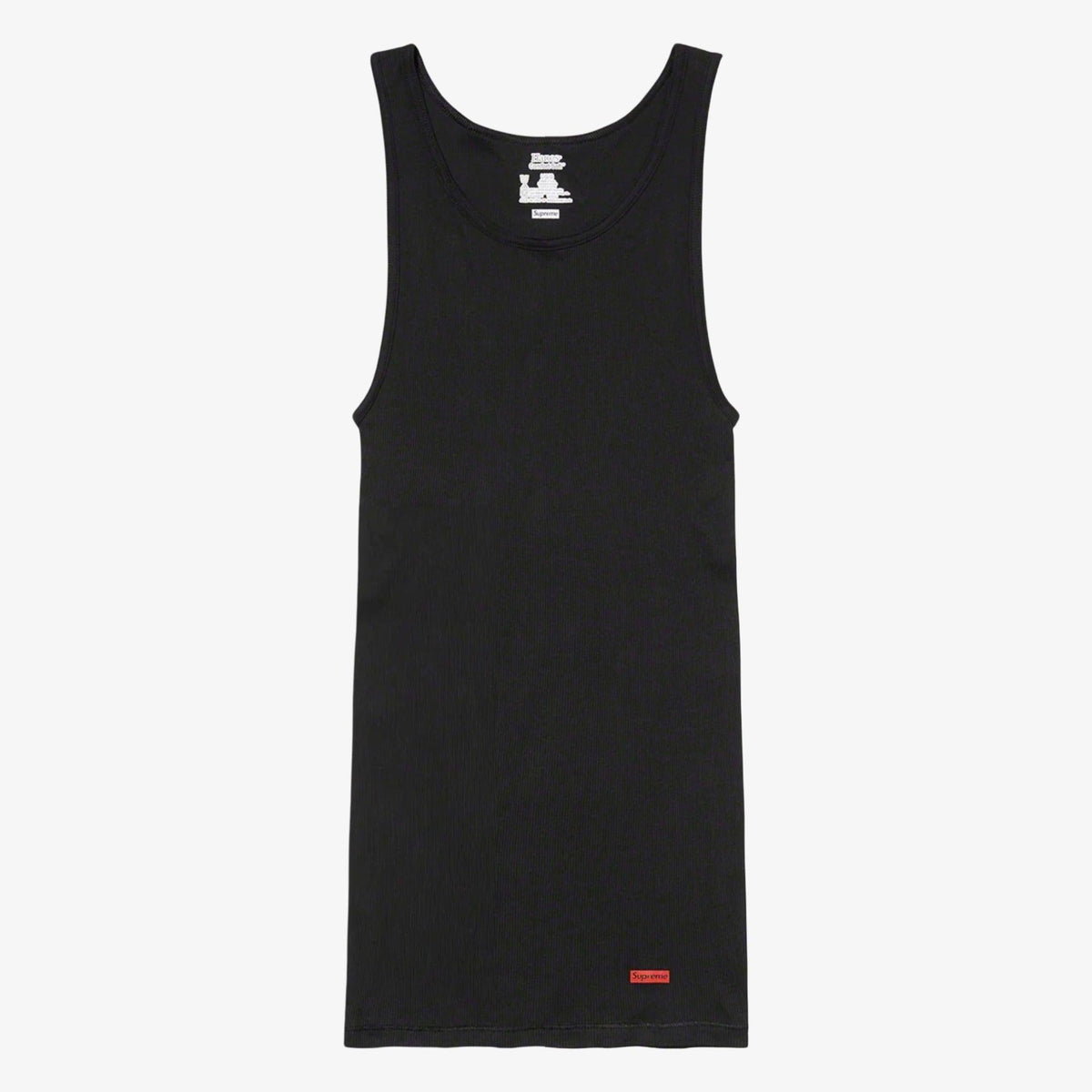 Supreme x Hanes Tagless Tank Top (1 Single Tank Top) Black - AVBL MRKT (1)