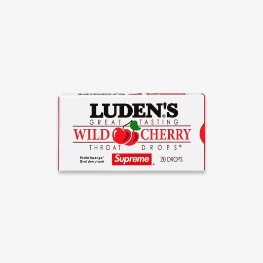 Supreme x Luden's 'Wild Cherry' Throat Drops (FW18) Candy Mints for Unisex Adult Mens Womens Kids GS Youth Hypebeast - AVBL MRKT (1)