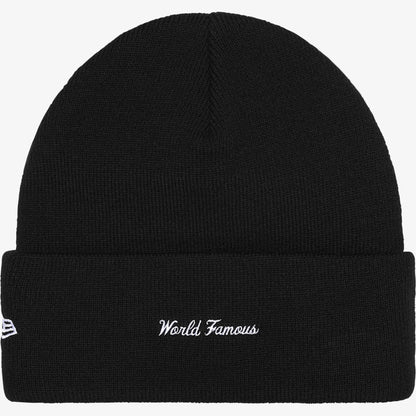 Supreme x New Era Beanie 'Box Logo' Black (FW25) [FW25BN5-BLACK] Casual Fashion Warm Cozy Hat for Unisex Adult Mens Womens Kids GS Youth Hypebeast - AVBL MRKT (2)