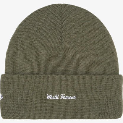 Supreme x New Era Beanie 'Box Logo' Light Olive Green (FW25) [FW25BN5-LIGHT-OLIVE] Casual Fashion Warm Cozy Hat for Unisex Adult Mens Womens Kids GS Youth Hypebeast - AVBL MRKT (2)