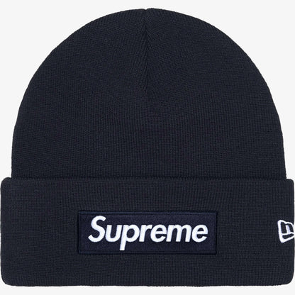 Supreme x New Era Beanie 'Box Logo' Navy Blue (FW25) [FW25BN5-NAVY] Casual Fashion Warm Cozy Hat for Unisex Adult Mens Womens Kids GS Youth Hypebeast - AVBL MRKT (1)