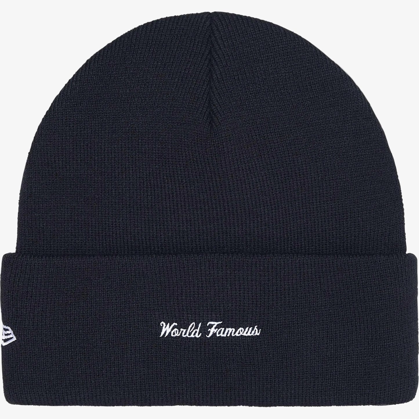 Supreme x New Era Beanie 'Box Logo' Navy Blue (FW25) [FW25BN5-NAVY] Casual Fashion Warm Cozy Hat for Unisex Adult Mens Womens Kids GS Youth Hypebeast - AVBL MRKT (2)