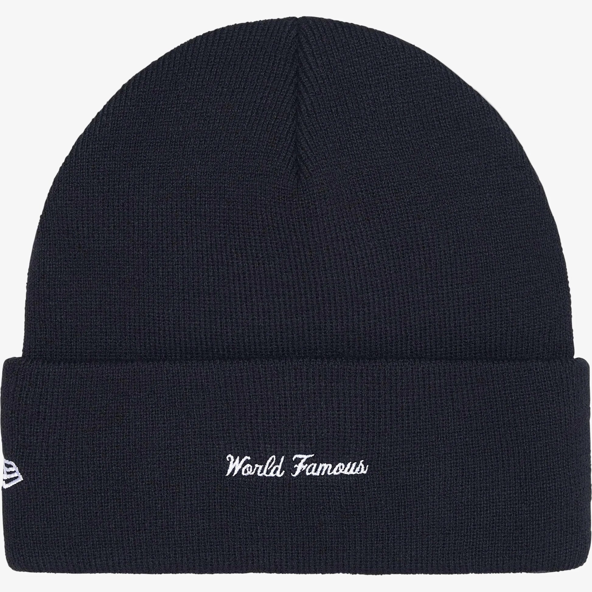 Supreme x New Era Beanie 'Box Logo' Navy Blue (FW25) [FW25BN5-NAVY] Casual Fashion Warm Cozy Hat for Unisex Adult Mens Womens Kids GS Youth Hypebeast - AVBL MRKT (2)