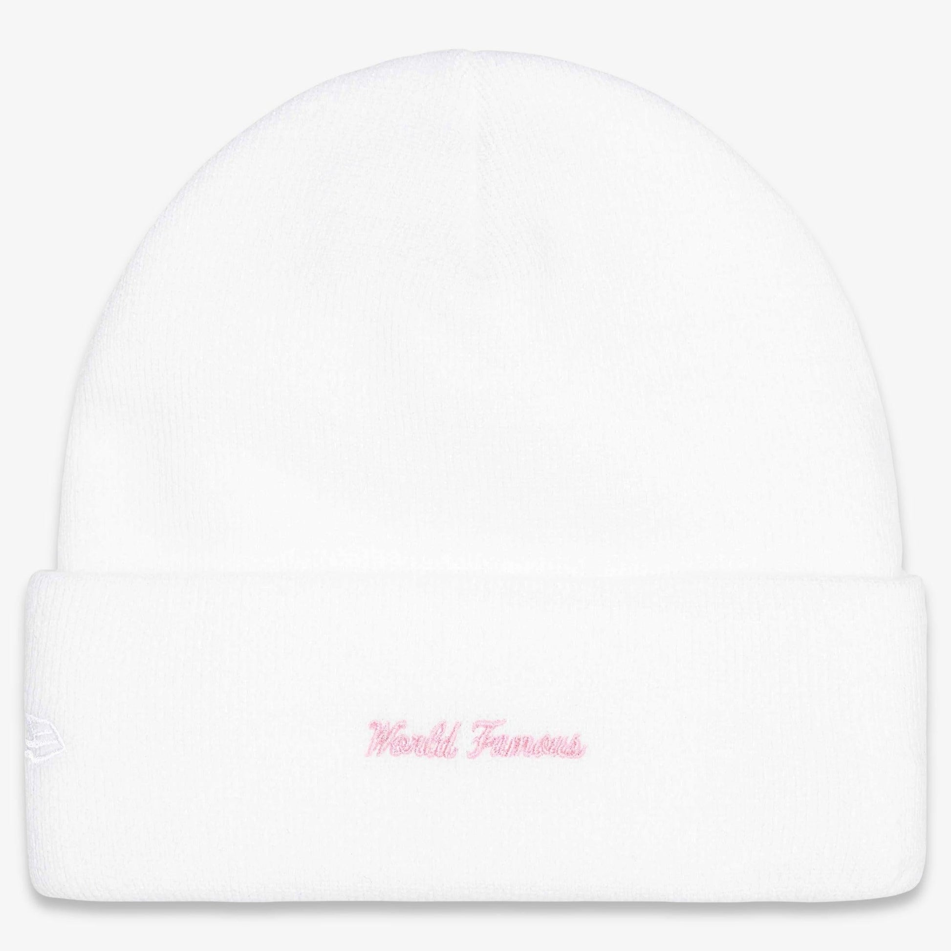 Supreme x New Era Beanie 'Box Logo' White / Pink (FW25) [FW25BN5-WHITE] Casual Fashion Warm Cozy Hat for Unisex Adult Mens Womens Kids GS Youth Hypebeast - AVBL MRKT (2)
