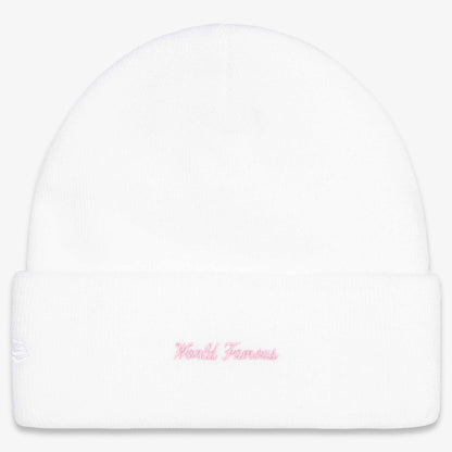 Supreme x New Era Beanie 'Box Logo' White / Pink (FW25) [FW25BN5-WHITE] Casual Fashion Warm Cozy Hat for Unisex Adult Mens Womens Kids GS Youth Hypebeast - AVBL MRKT (2)