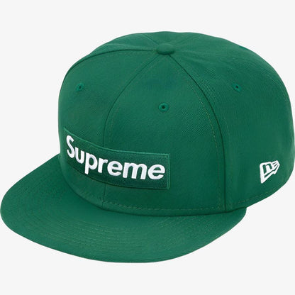Supreme x New Era Fitted Hat 'Money Box Logo' Dark Green (FW22) [FW22H37-DARK-GREEN] Casual Fashion Headwear for Unisex Adult Mens Womens Kids GS Youth Hypebeast - AVBL MRKT (2)