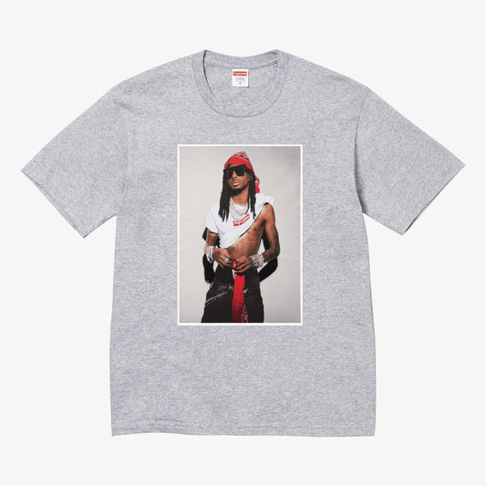 Supreme x Playboi Carti 'Photo' Tee Heather Grey (FW25) [FW25T50-HEATHER-GREY] Casual Fashion T-Shirt Top for Unisex Adult Mens Hypebeast - AVBL MRKT (1)
